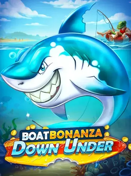 Decorative casino game artwork for Slots Amigo: Boat Bonanza Down Under
